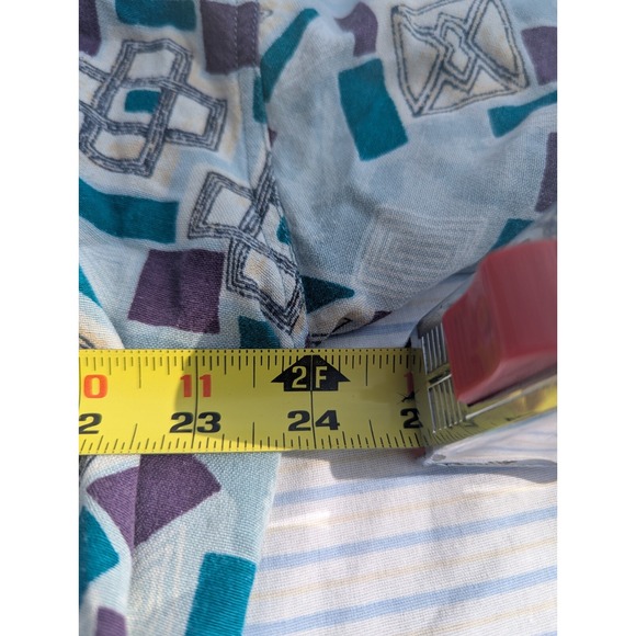 Vintage Van Heusen 417โ Men's Geometric Shirt Size XL Button Up Short Sleeve - Picture 4 of 12